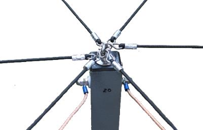 Watertight, reinforced cap anchors the radial cords that support the spreader arms.